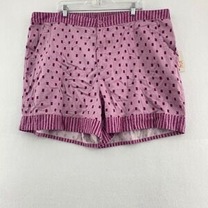 Knox Rose Mauve Geo Print Lounge Casual Elastic Waist pockets‎ Size 2X